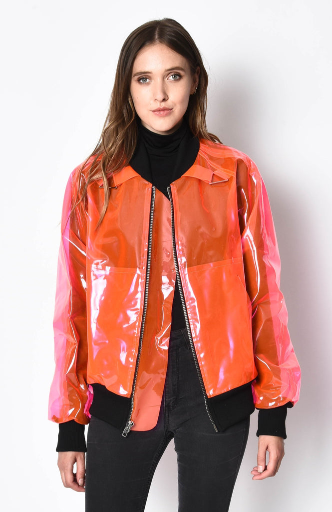 Pvc bomber deals jacket